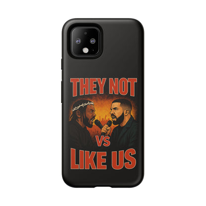 "Tough phone case, durable iPhone cover with funny design, perfect gift for Drake fans.