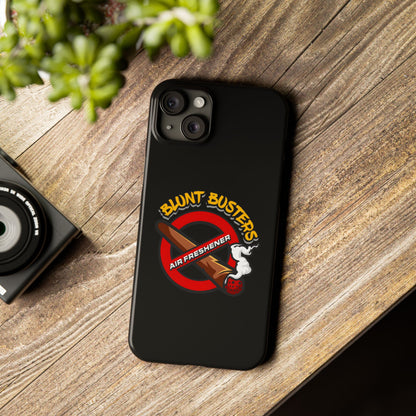 "Slim phone case with Blunt Busters design, trendy protective accessory and fun gift.