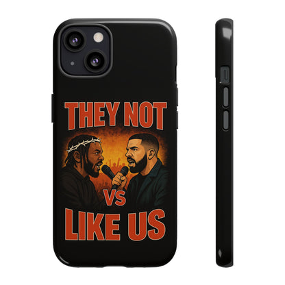 "Tough phone case, durable iPhone cover with funny design, perfect gift for Drake fans.