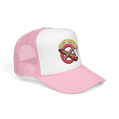 Embroidered Foam Trucker Hat | Retro Rap Merch Cap, Gift for Music Lovers, Festival Accessory