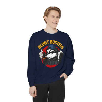 Blunt Busters Unisex Garment-Dyed Sweatshirt - Cozy, Unique Graphic Sweatshirt for Casual Style, Perfect for Gifts, Streetwear, Fall [...]