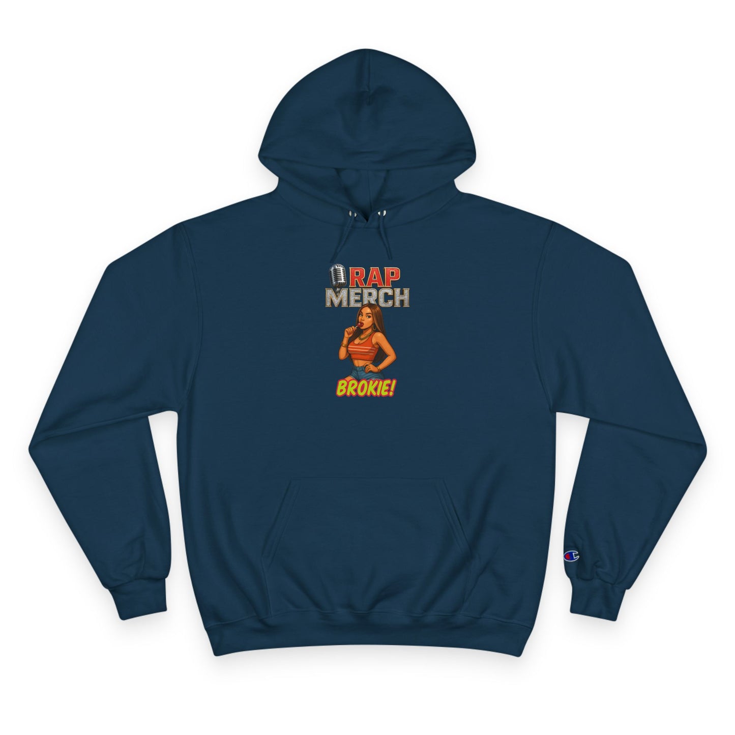 Rap Merch Champion Hoodie - Hip Hop Apparel, Cozy Streetwear, Music Lover Gift, Casual Style, Trendy Outfit