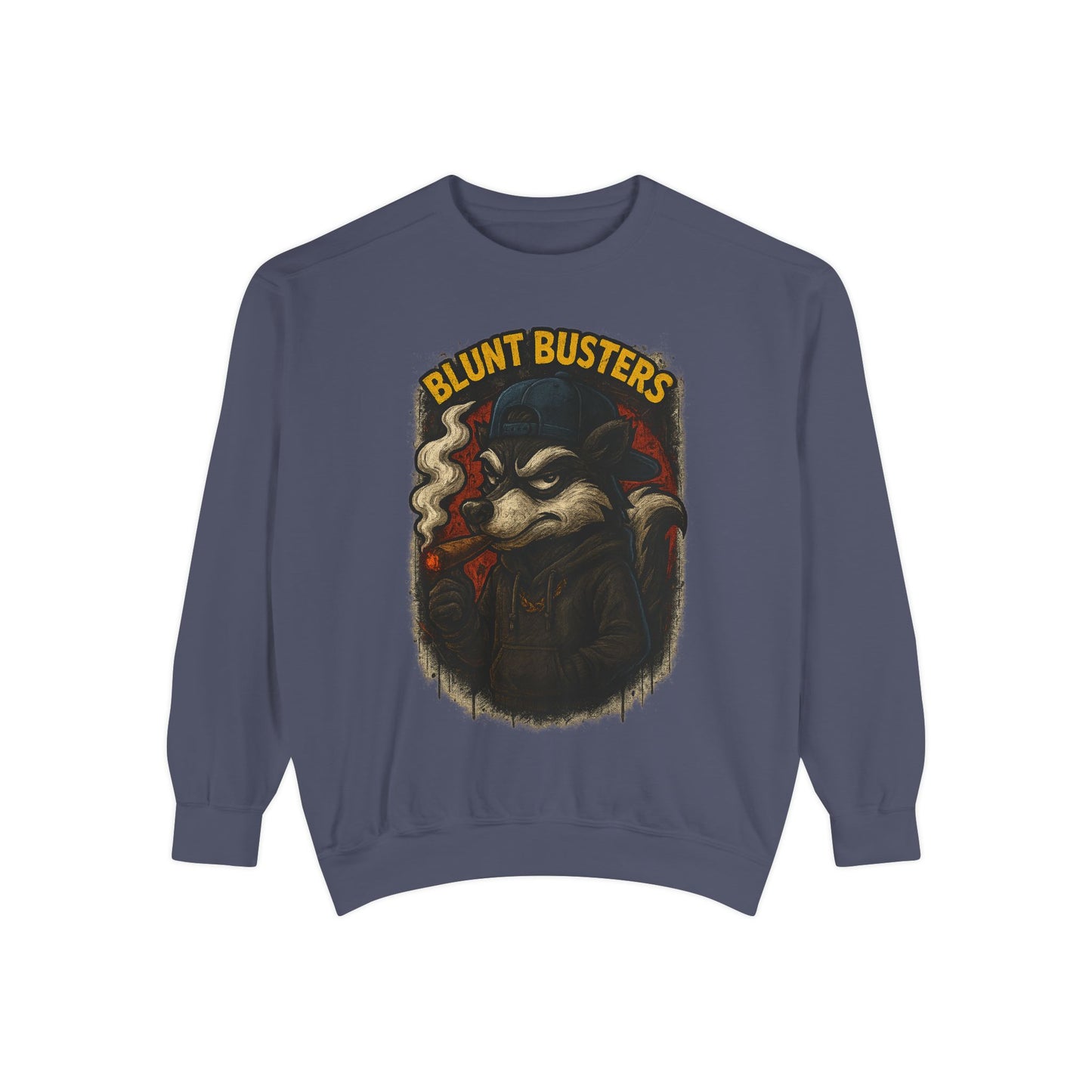 Blunt Busters Unisex Garment-Dyed Sweatshirt - Cozy, Unique Graphic Sweatshirt for Casual Style, Perfect for Gifts, Streetwear, Fall [...]