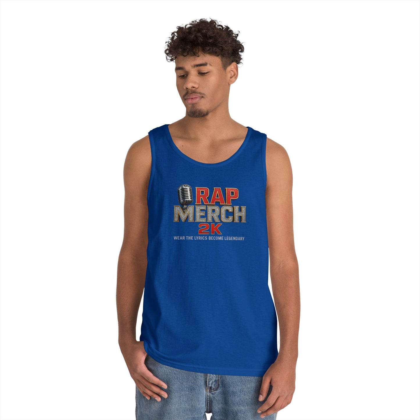 Rap Merch Unisex Heavy Cotton Tank Top | Comfortable Music Apparel, Gift for Rap Fans, Casual Wear, Summer Top, Concert Outfit