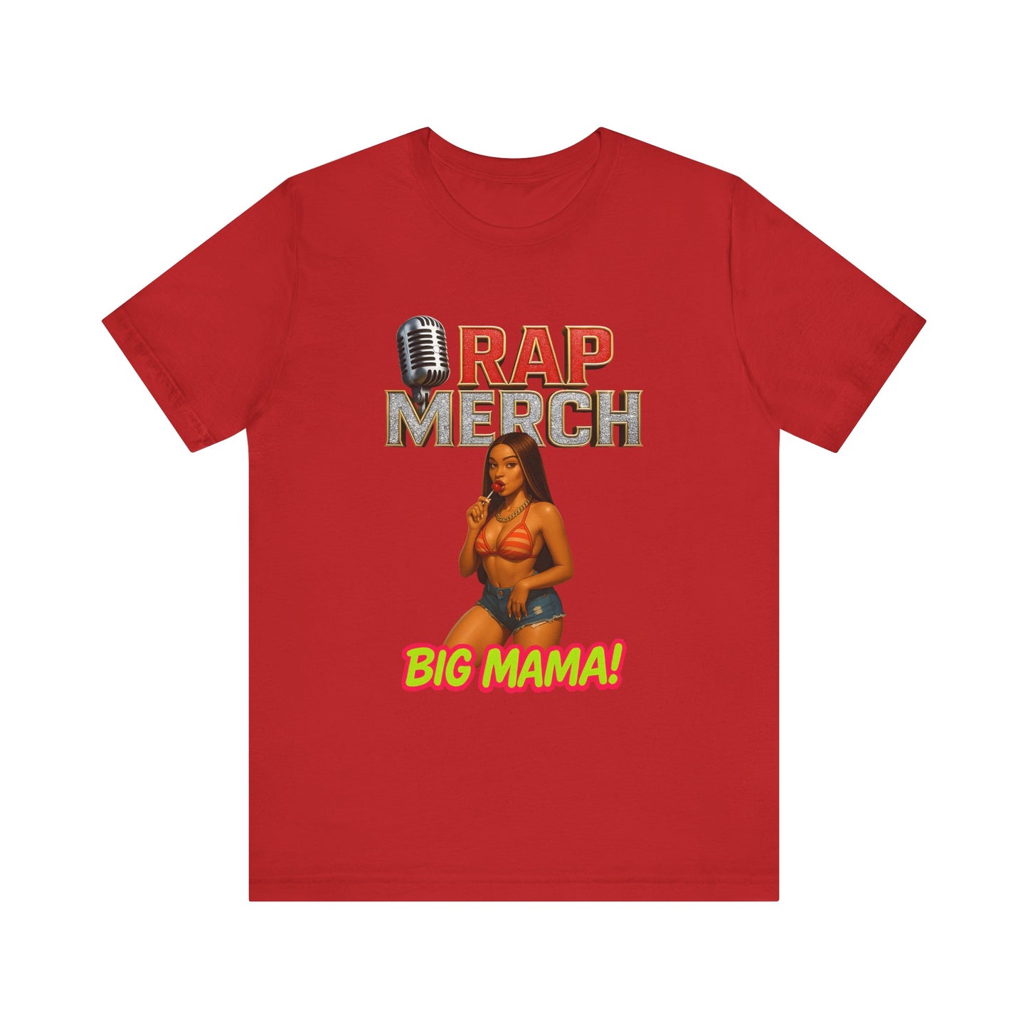 Rap Merch Big Mama Unisex Jersey Tee, Music Fans Shirt, Hip-Hop Apparel, Concert Outfit, Gift for Her