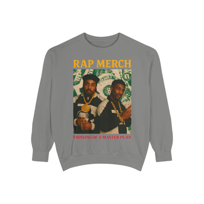 Rap Merch Unisex Garment-Dyed Sweatshirt, Cool Streetwear, Gift for Hip-Hop Fans, Casual Wear, Music Lover's Apparel