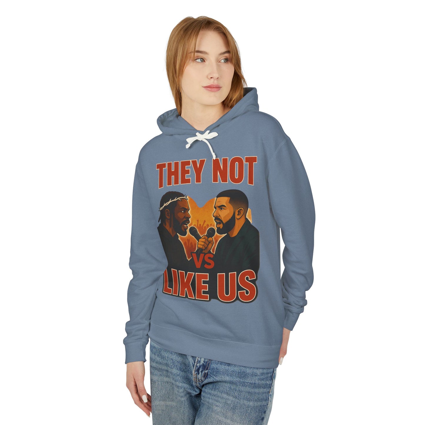 They Not Vs Like Us, Hoodie: Hip-Hop Vibes, Perfect Gift for Music Lovers, Casual Wear, Concerts, Festivals