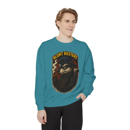 Blunt Busters Unisex Garment-Dyed Sweatshirt - Cozy, Unique Graphic Sweatshirt for Casual Style, Perfect for Gifts, Streetwear, Fall [...]