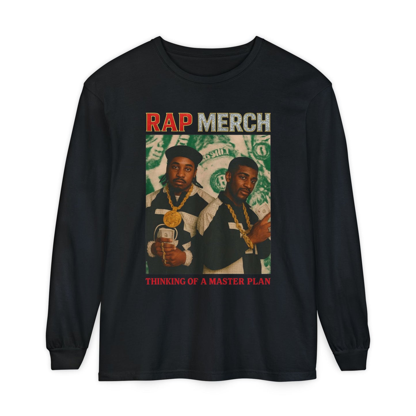 Retro Rap Long Sleeve Tee, Unisex Music Shirt, Hip Hop Tee, Vintage Rap Merchandise, Gift for Music Lovers, Streetwear Top