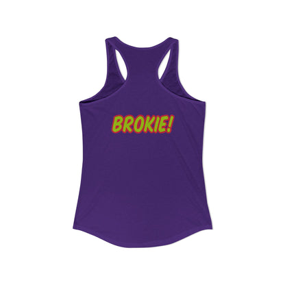 Women's Music-Inspired Racerback Tank, Cool Summer Workout Top, Rap Merch Tee, Casual Streetwear, Gift for Music Lovers, 80s Theme Party Tee