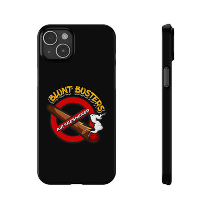 "Slim phone case with Blunt Busters design, trendy protective accessory and fun gift.