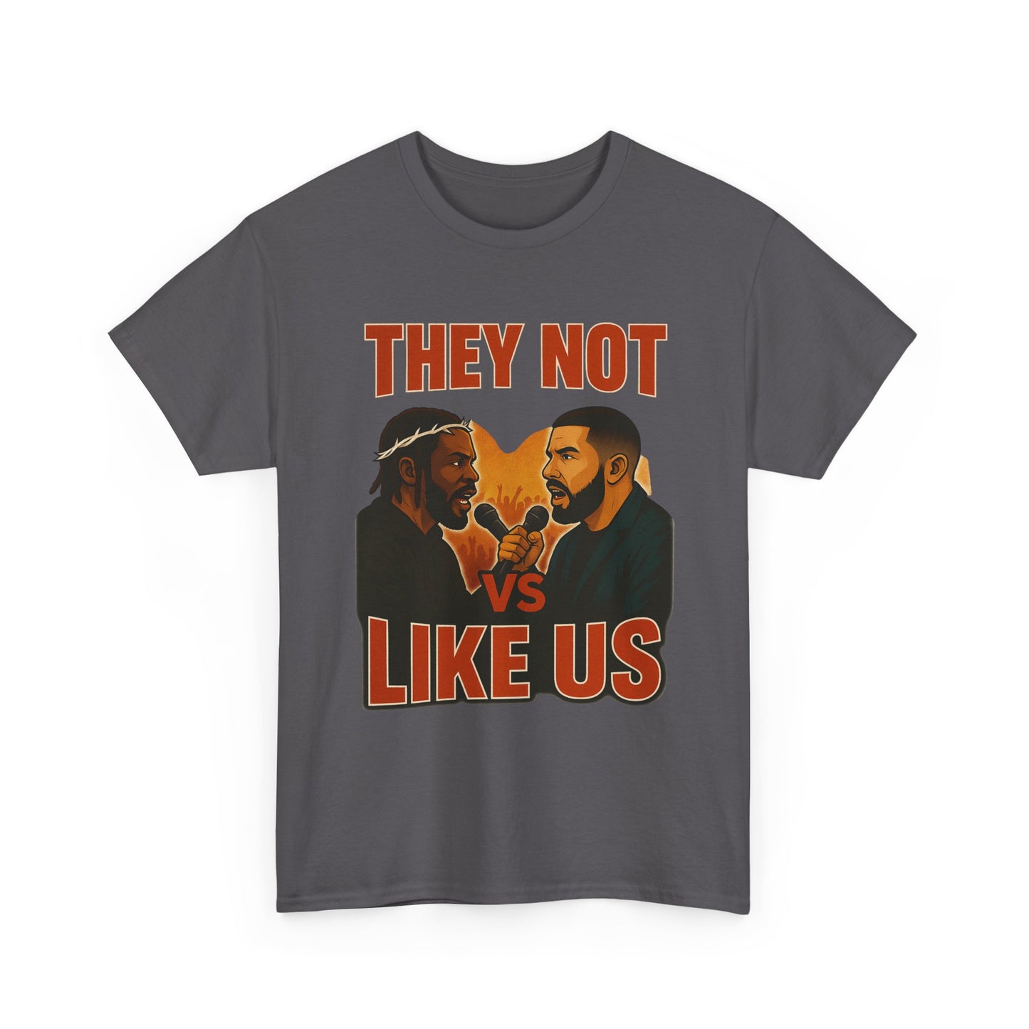 Unisex Graphic Tee - They Not Vs Like Us, Funny T-Shirt, Hip Hop Style, Gift for Music Lovers, Casual Wear, Streetwear