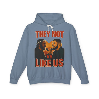They Not Vs Like Us, Hoodie: Hip-Hop Vibes, Perfect Gift for Music Lovers, Casual Wear, Concerts, Festivals