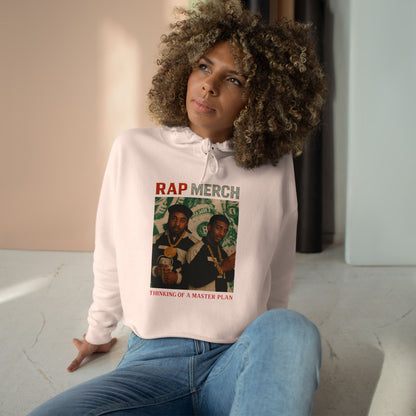 Vintage Rap Merch Crop Hoodie, Hip Hop Sweatshirt, Casual Streetwear, Gift for Music Lovers, Unisex Fashion
