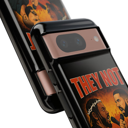 "Tough phone case, durable iPhone cover with funny design, perfect gift for Drake fans.
