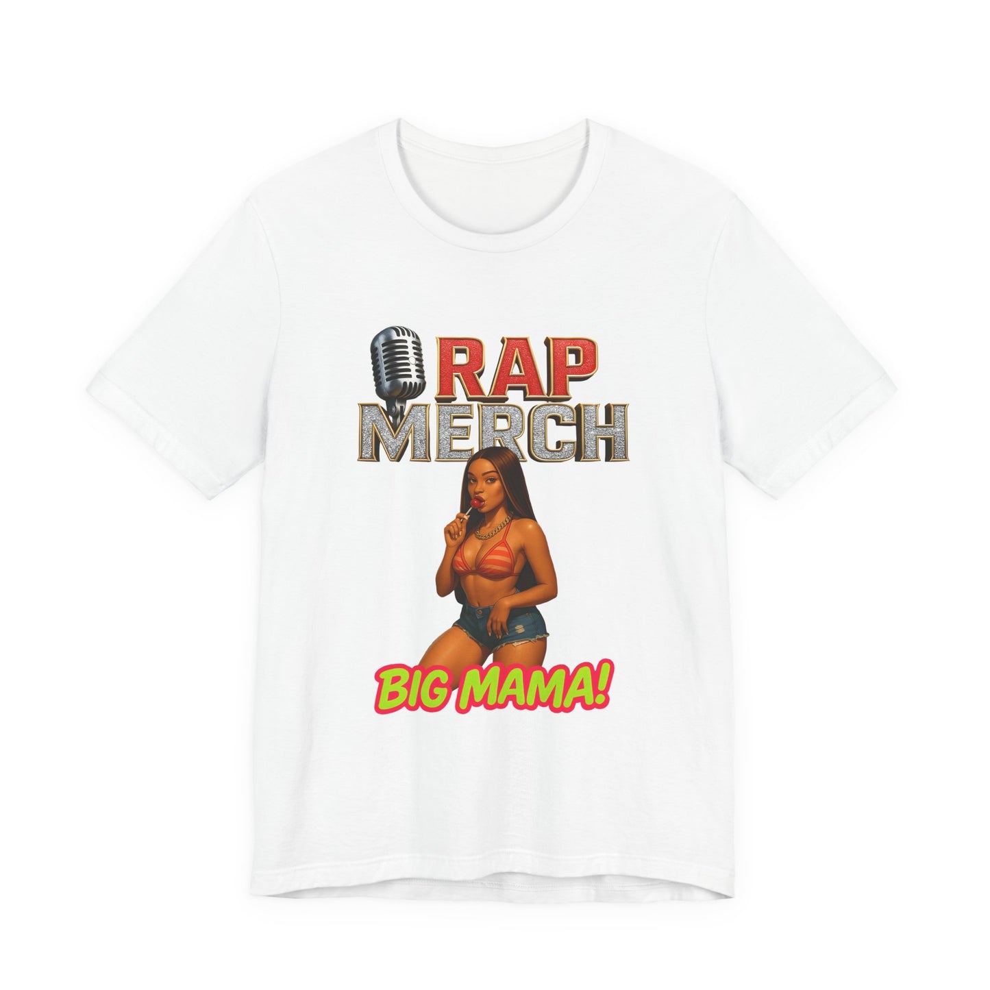 Rap Merch Big Mama Unisex Jersey Tee, Music Fans Shirt, Hip-Hop Apparel, Concert Outfit, Gift for Her