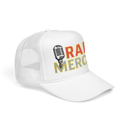 Embroidered Foam Trucker Hat | Retro Rap Merch Cap, Casual Outdoor Gear, Gift for Music Lovers, Streetwear Accessory
