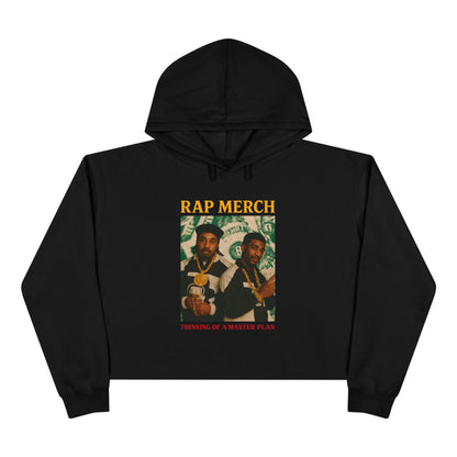 Trendy Hip-Hop Crop Hoodie, Streetwear, Music Lover Gift, Casual Wear, Festival Apparel, Unique Rap Merchandise