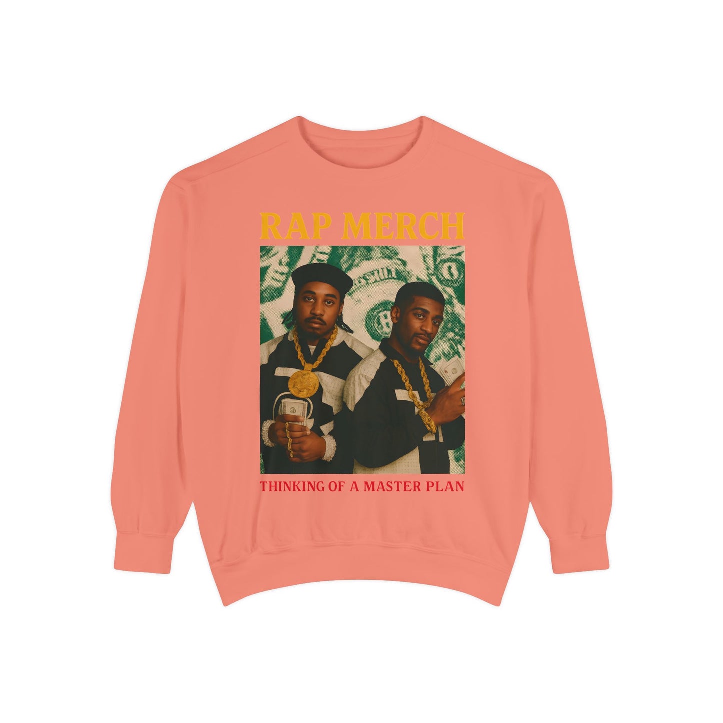 Rap Merch Unisex Garment-Dyed Sweatshirt, Cool Streetwear, Gift for Hip-Hop Fans, Casual Wear, Music Lover's Apparel