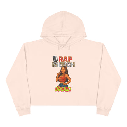 Rap-Themed Crop Hoodie, Cool Casual Hoodie, Music Lover Gift, Trendy Streetwear, Unique Graphic Sweatshirt, Everyday Comfort Wear
