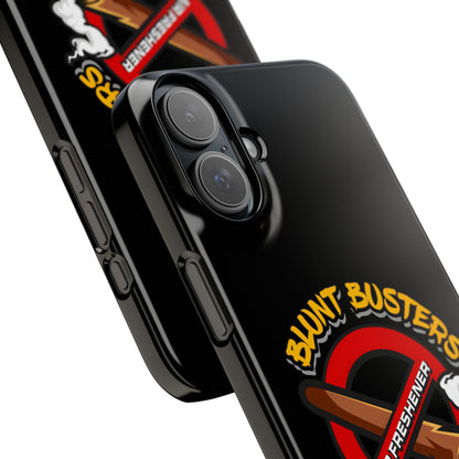 "Slim phone case with Blunt Busters design, trendy protective accessory and fun gift.