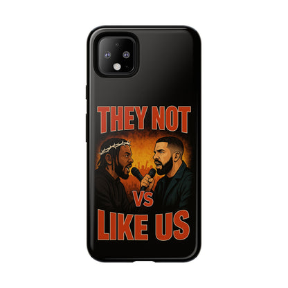 "Tough phone case, durable iPhone cover with funny design, perfect gift for Drake fans.