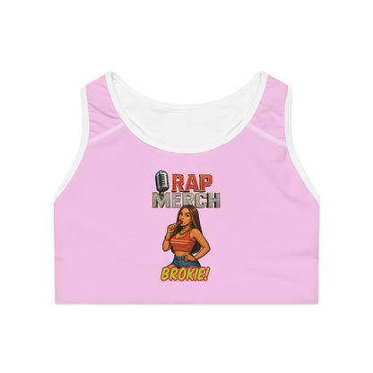Stylish Pink Sports Bra for Fitness Enthusiasts, Workout Apparel, Activewear, Gym Clothing, Gift for Her