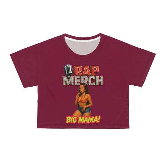 Big Mama Rap Merch Crop Tee - Trendy Streetwear, Music Lover Gift, Festival Outfit, Casual Summer Style, Hip Hop Apparel