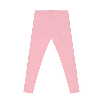 Trendy Women's Casual Leggings, Stylish Pink AOP Leggings, Comfortable Activewear, Everyday Fashion, Perfect for Workouts & Lounging