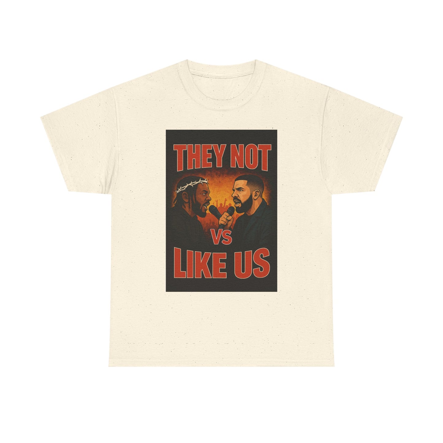 Unisex Graphic Tee - They Not Vs Like Us, Funny T-Shirt, Hip Hop Style, Gift for Music Lovers, Casual Wear, Streetwear