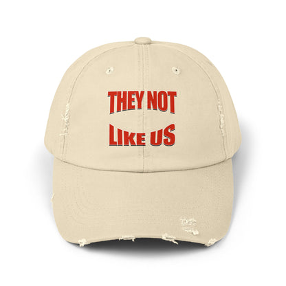 “Unisex Distressed Cap  Bold Statement Streetwear Hat
