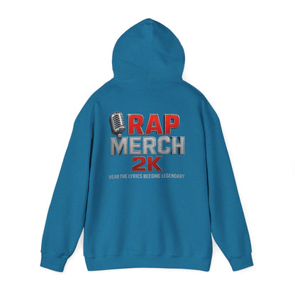 Rap Merch Hooded Sweatshirt, Unisex Rap Hoodie, Music Lover Gift, Cool Streetwear, Hip Hop Fashion, Celebrate Your Passion