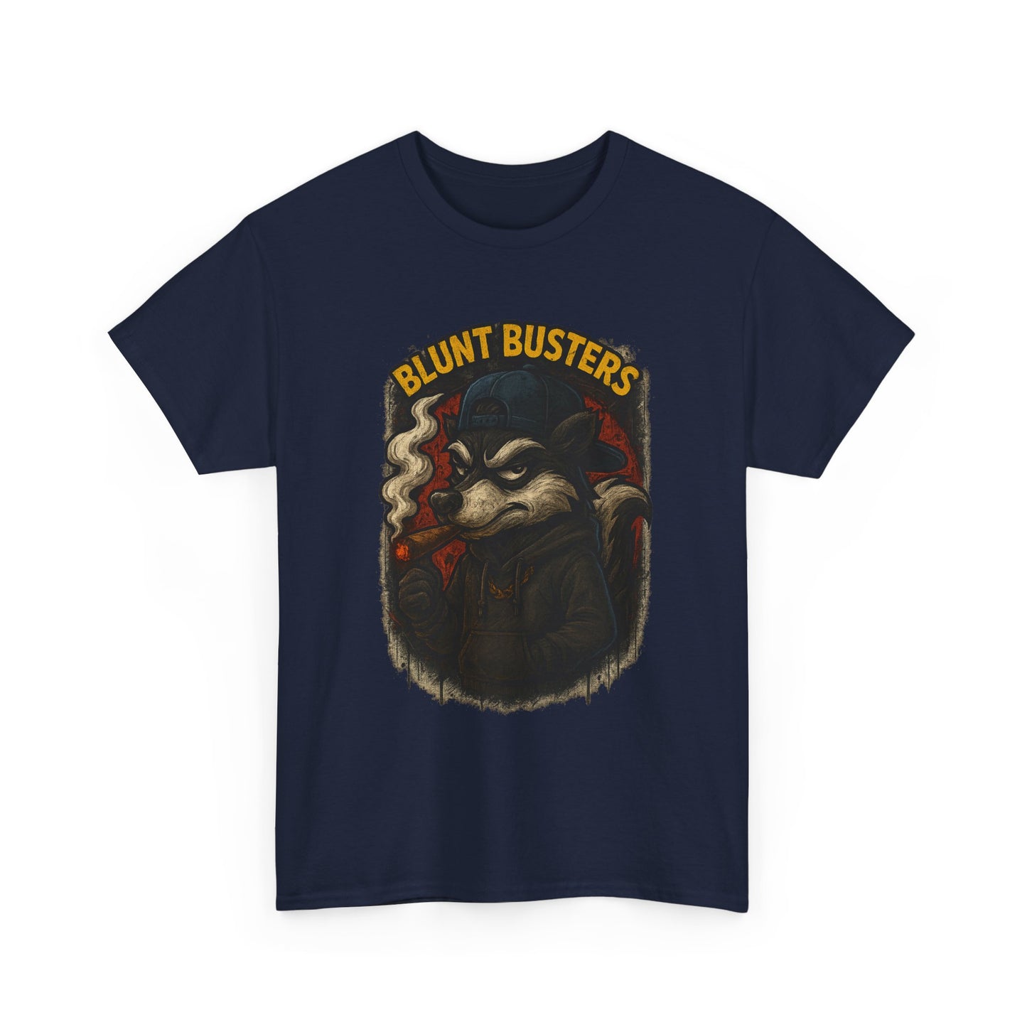 Blunt Busters Unisex Heavy Cotton Tee, Casual Wear, Graphic Tee, Gift for Smokers, Streetwear Style, Unique T-Shirt