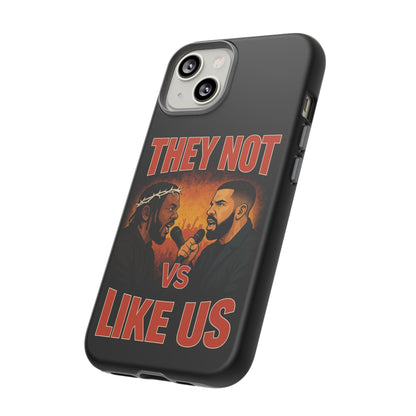"Tough phone case, durable iPhone cover with funny design, perfect gift for Drake fans.