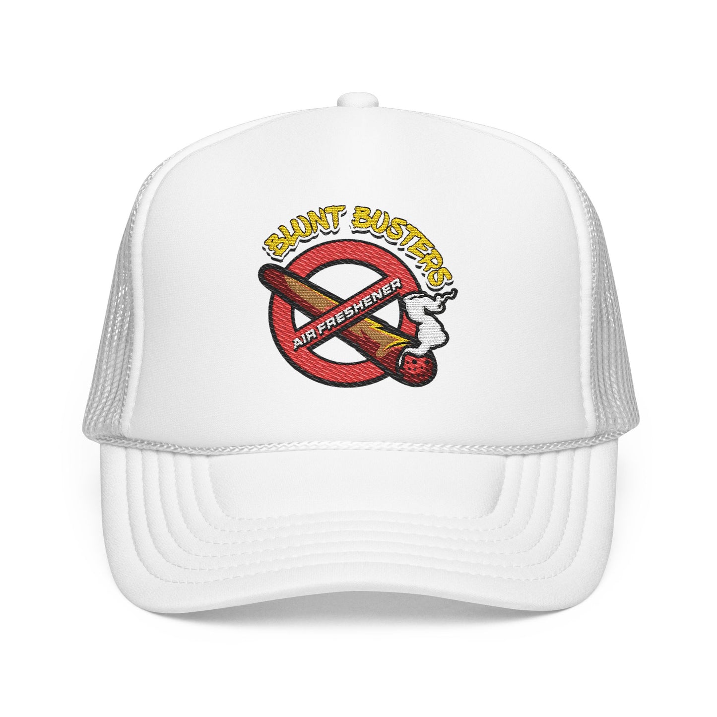 Embroidered Foam Trucker Hat | Retro Rap Merch Cap, Gift for Music Lovers, Festival Accessory