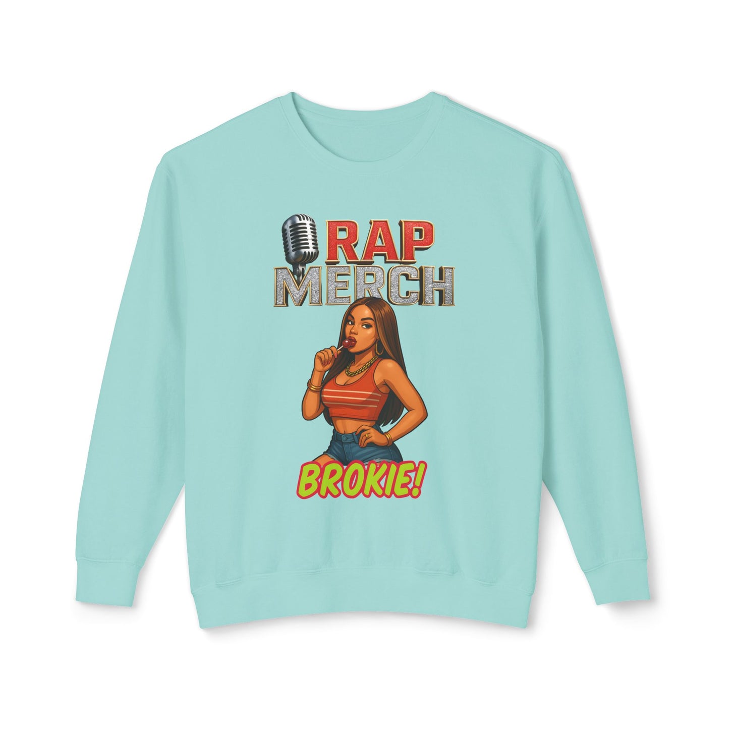 Rap Merch Unisex Crewneck Sweatshirt - Cool Hip-Hop Style, Perfect Gift for Music Lovers, Casual Streetwear, Birthday and Concert Attire