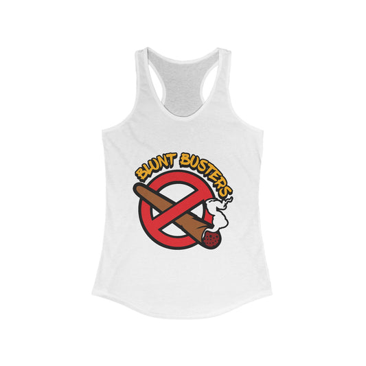 Ghostbusters Theme Women's Racerback Tank Top, Funny Vintage Tank, Summer Apparel, Retro Tee, Gifts for Movie Fans, Casual Wear