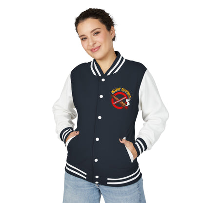 Fun Unisex Heavyweight Letterman Jacket - Retro College Style, Perfect for Casual Outings, Gifts for Him or Her, Air Freshener Design, [...]