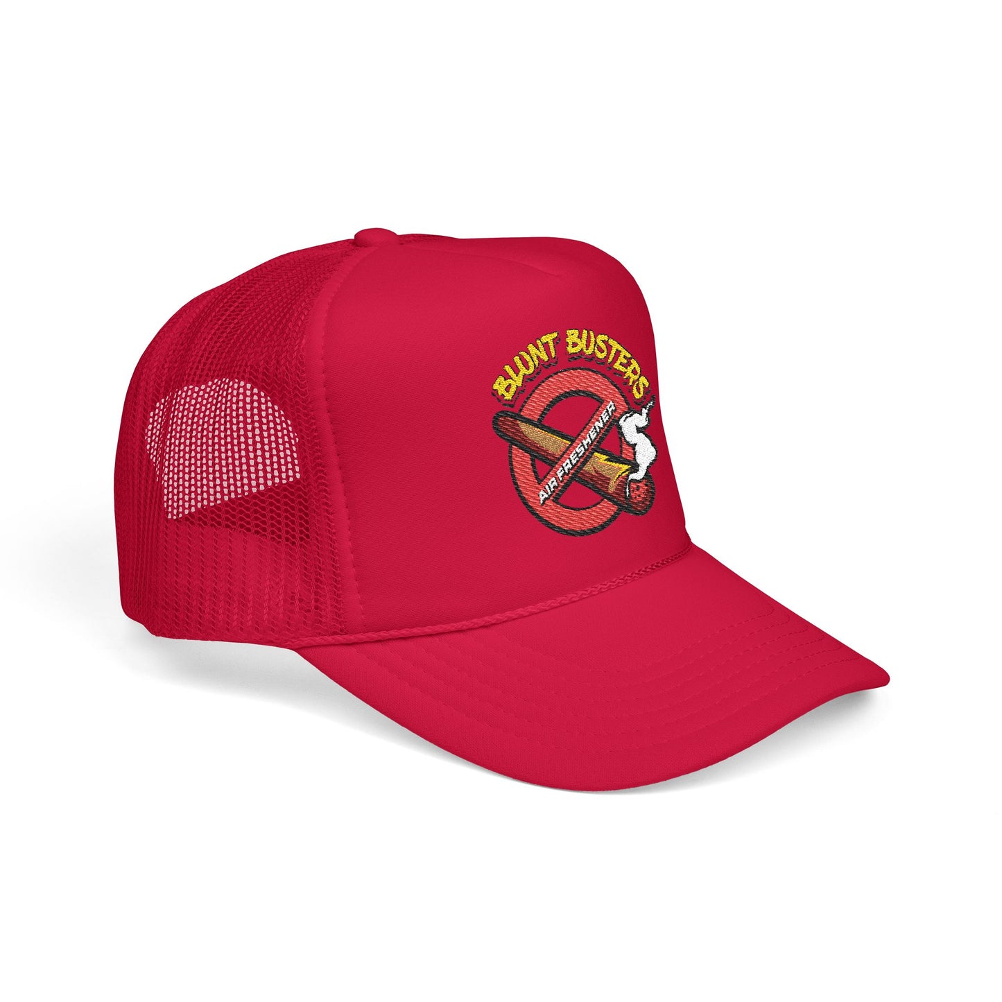 Embroidered Foam Trucker Hat | Retro Rap Merch Cap, Gift for Music Lovers, Festival Accessory