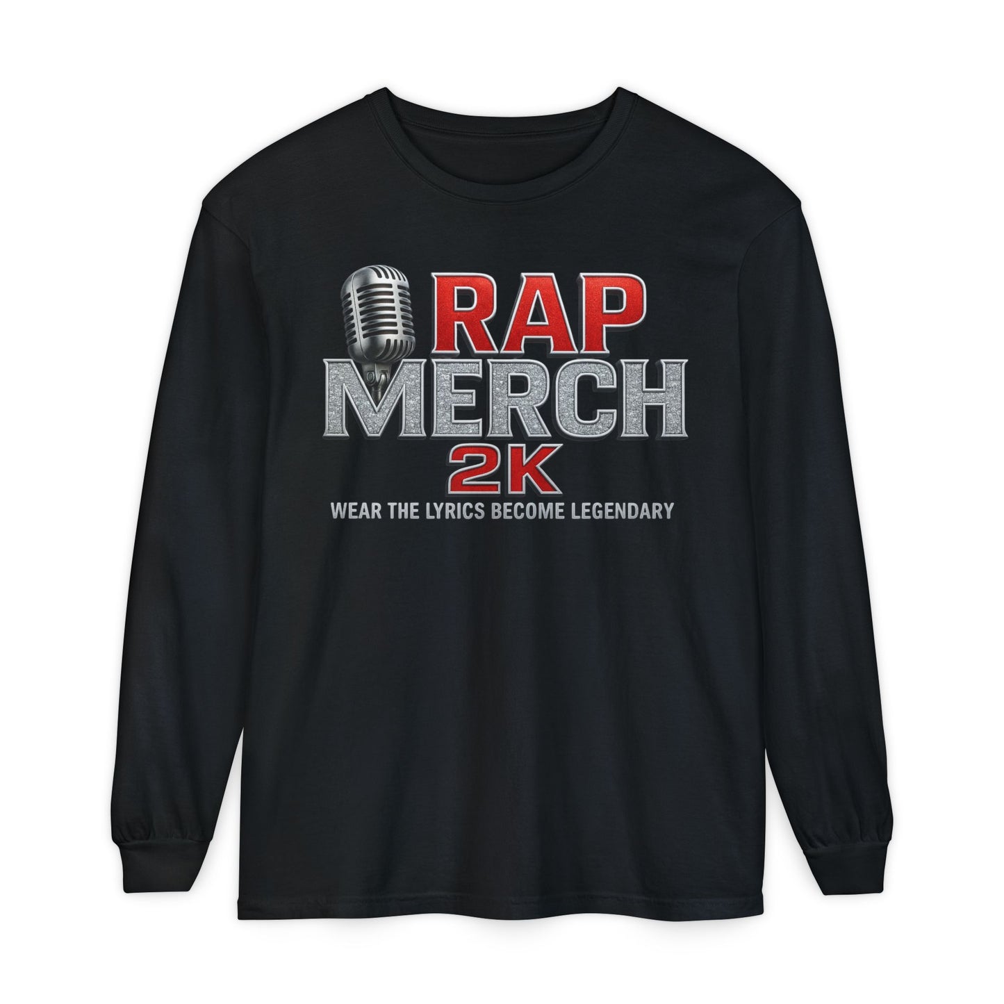 Rap Merch Long Sleeve T-Shirt - Legendary Lyrics Apparel, Music Lover Gift, Unisex Fashion, Casual Wear, Concert Merchandise