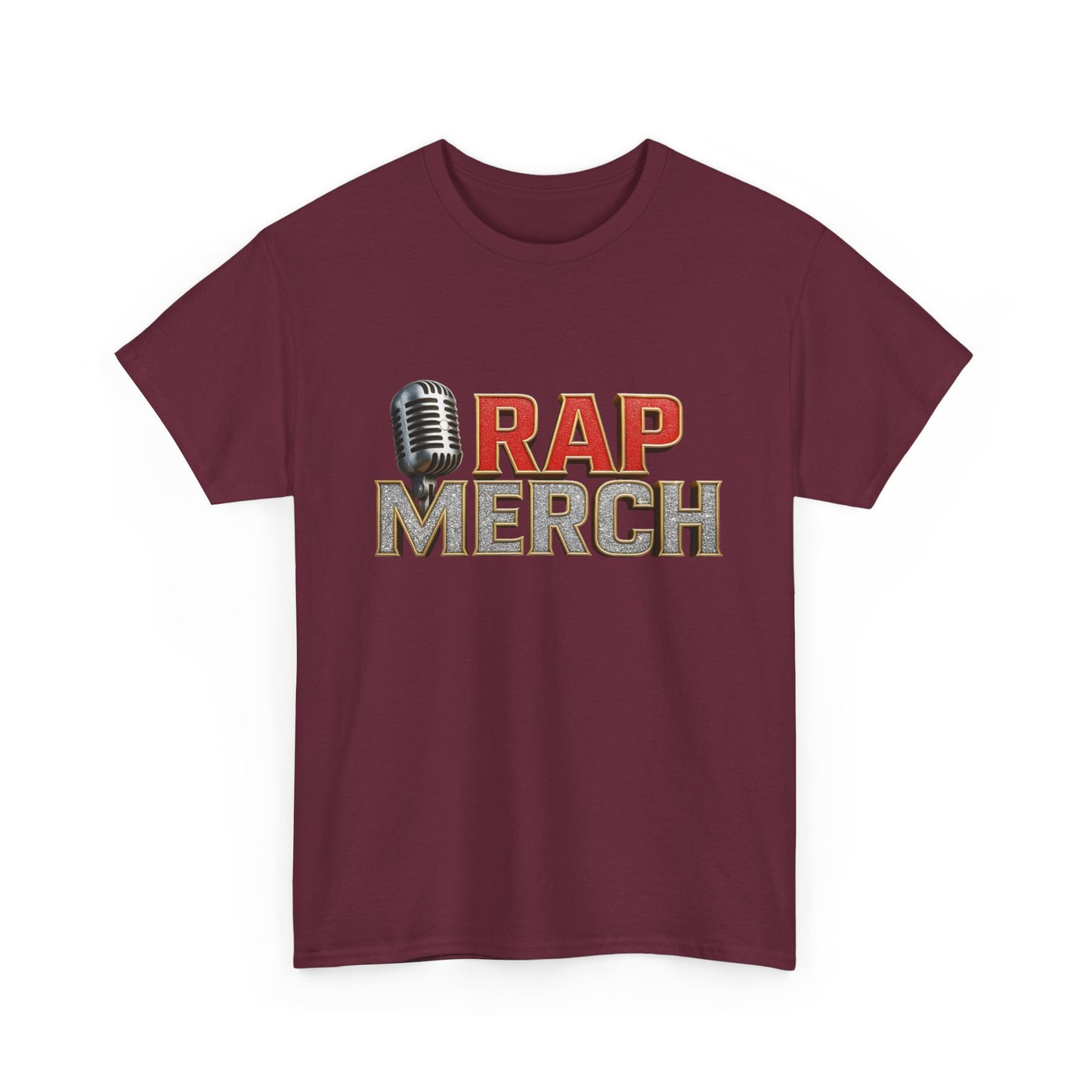Rap Merch Unisex Heavy Cotton Tee - Hip Hop Style Shirt, Music Lover Gift, Streetwear Apparel, Festival Wear, Casual Outfit