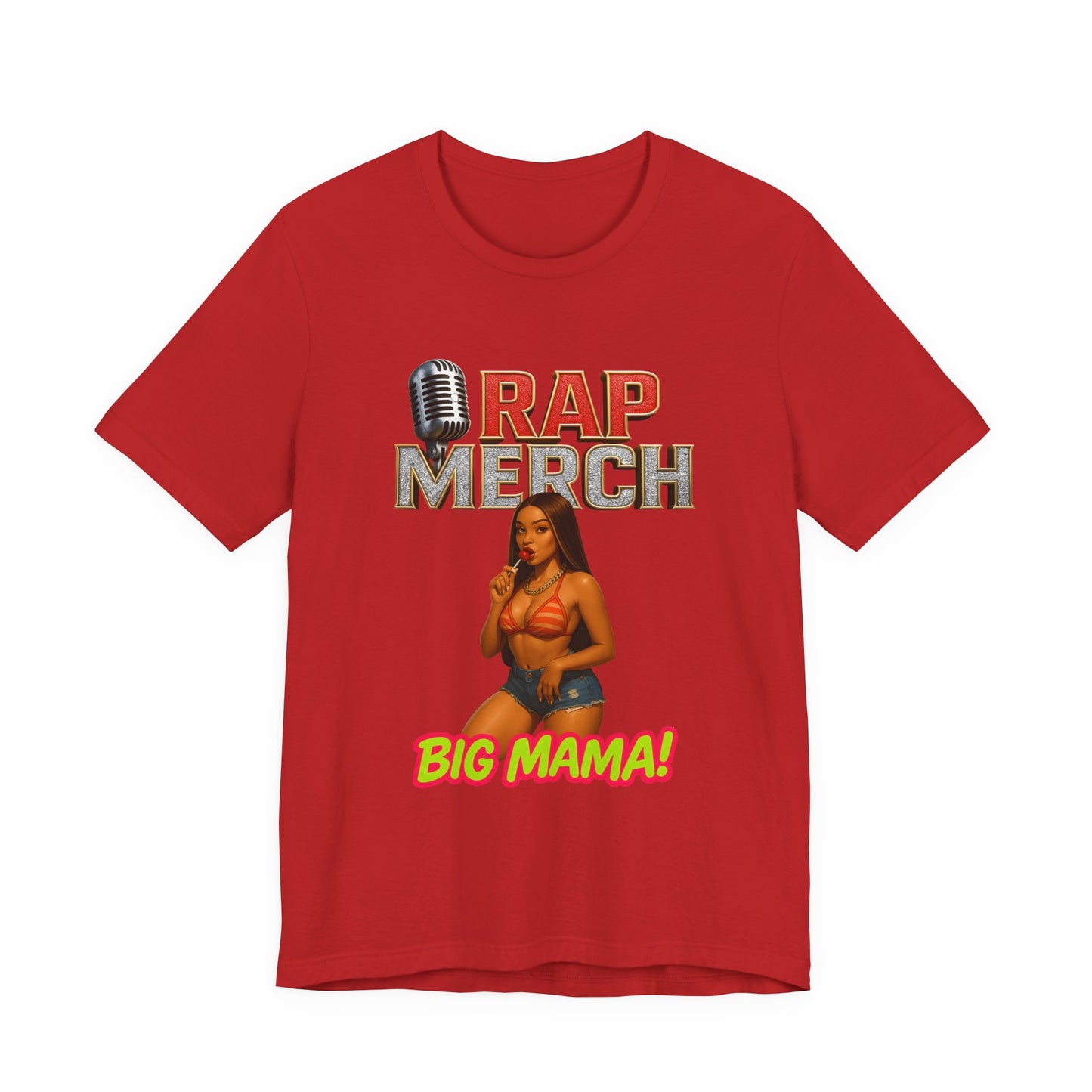 Rap Merch Big Mama Unisex Jersey Tee, Music Fans Shirt, Hip-Hop Apparel, Concert Outfit, Gift for Her