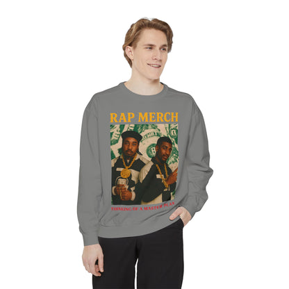 Rap Merch Unisex Garment-Dyed Sweatshirt, Cool Streetwear, Gift for Hip-Hop Fans, Casual Wear, Music Lover's Apparel