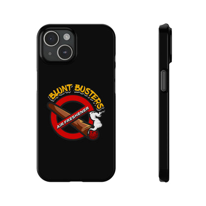 "Slim phone case with Blunt Busters design, trendy protective accessory and fun gift.
