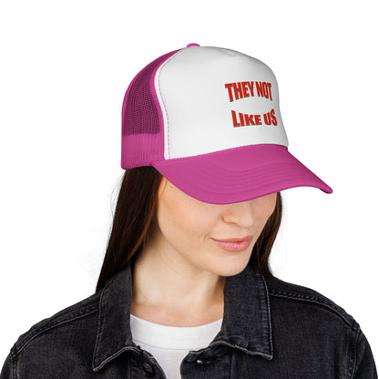 They Not Like Us Bold Statement Trucker Cap - Perfect for Casual Outings, Gifts for Friends, Outdoor Adventures, Sports Events, Summer Festivals