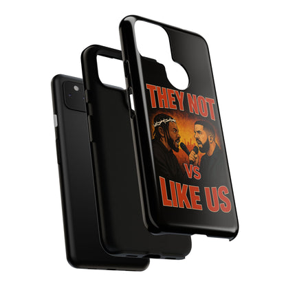 "Tough phone case, durable iPhone cover with funny design, perfect gift for Drake fans.