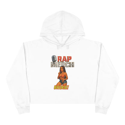 Rap Merchant Crop Hoodie, Trendy Streetwear Sweatshirt, Gift for Music Lovers, Stylish Rapper Hoodie, Casual Fashion Top