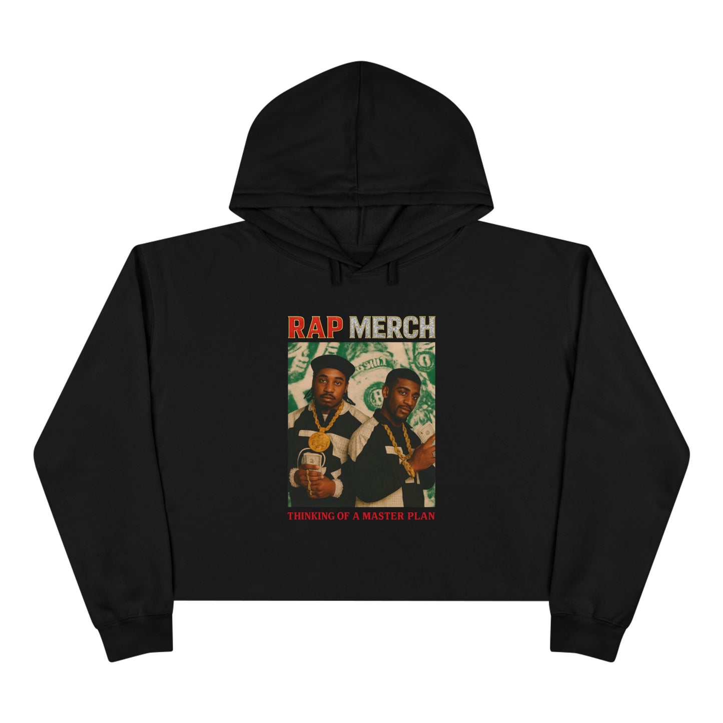 Vintage Rap Merch Crop Hoodie, Hip Hop Sweatshirt, Casual Streetwear, Gift for Music Lovers, Unisex Fashion
