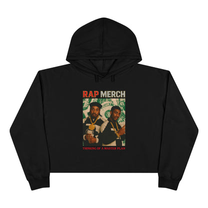 Vintage Rap Merch Crop Hoodie, Hip Hop Sweatshirt, Casual Streetwear, Gift for Music Lovers, Unisex Fashion