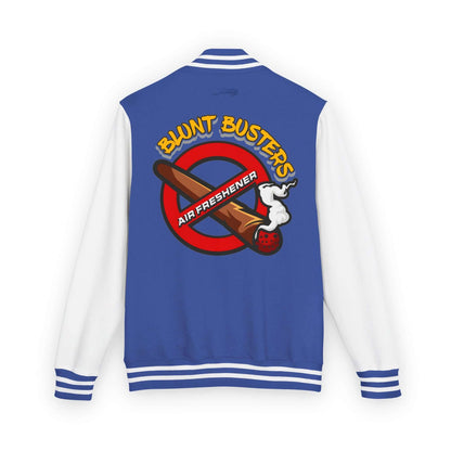 Trendy heavyweight varsity jacket for everyday streetwear Casual varsity jacket featuring unique air freshener design